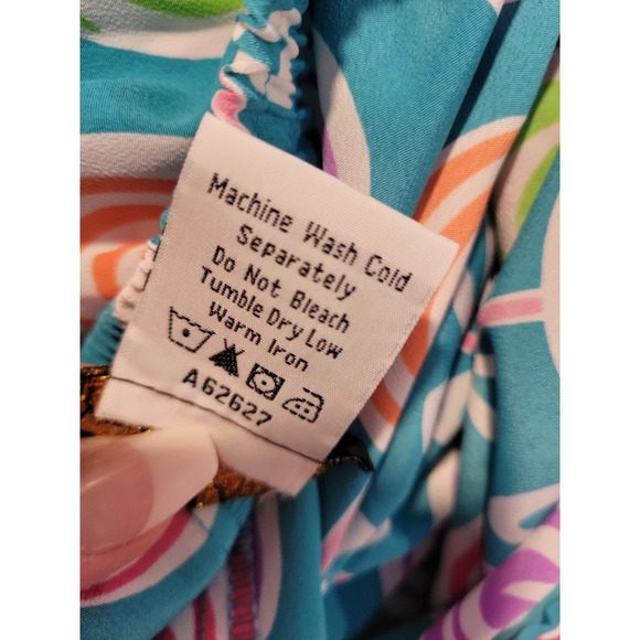 Bob Mackie Wearable Art XL Blue Lollipop Retro Teacher Sweet Happy Midi Funky - Picture 6 of 6